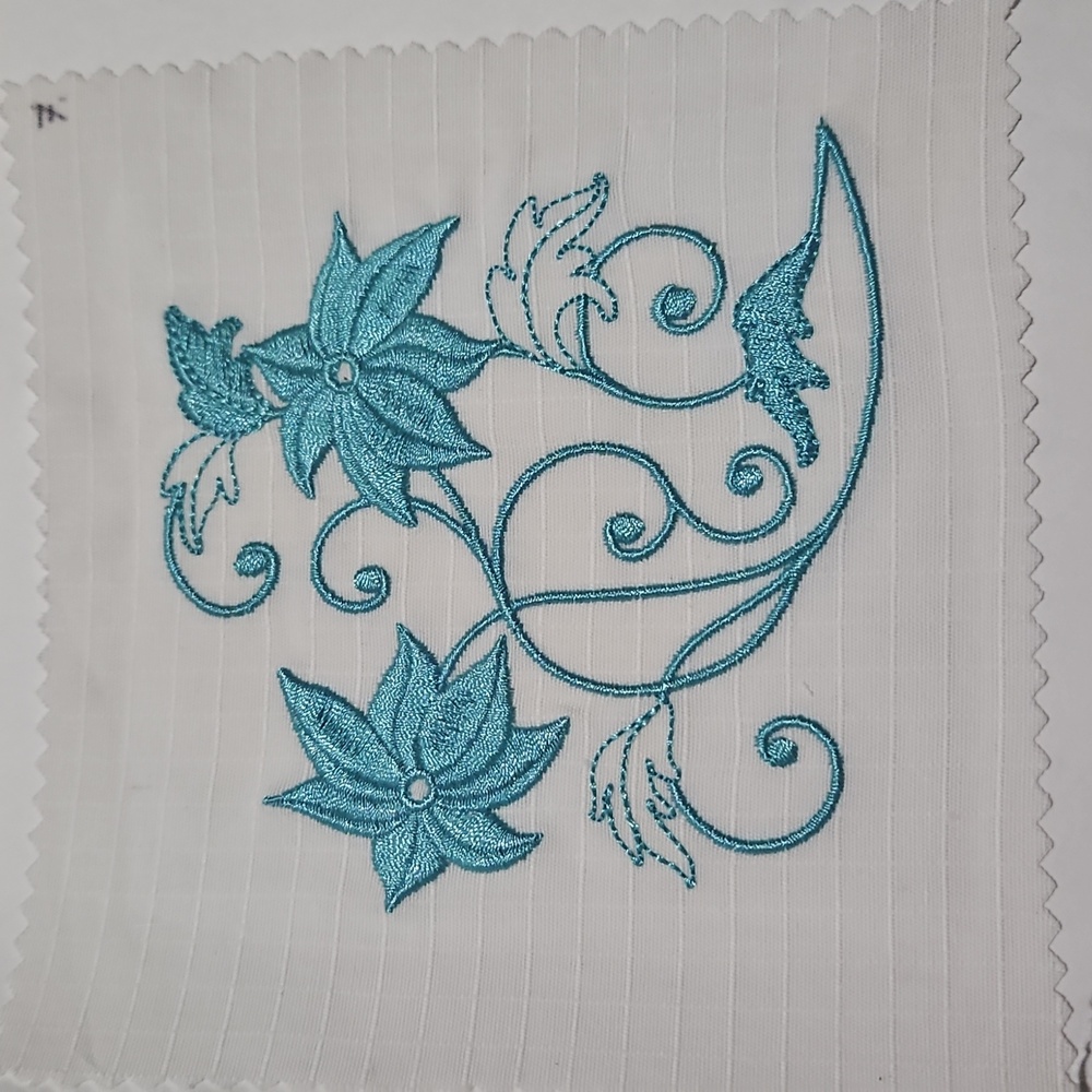 Handmade machine embroidery patch